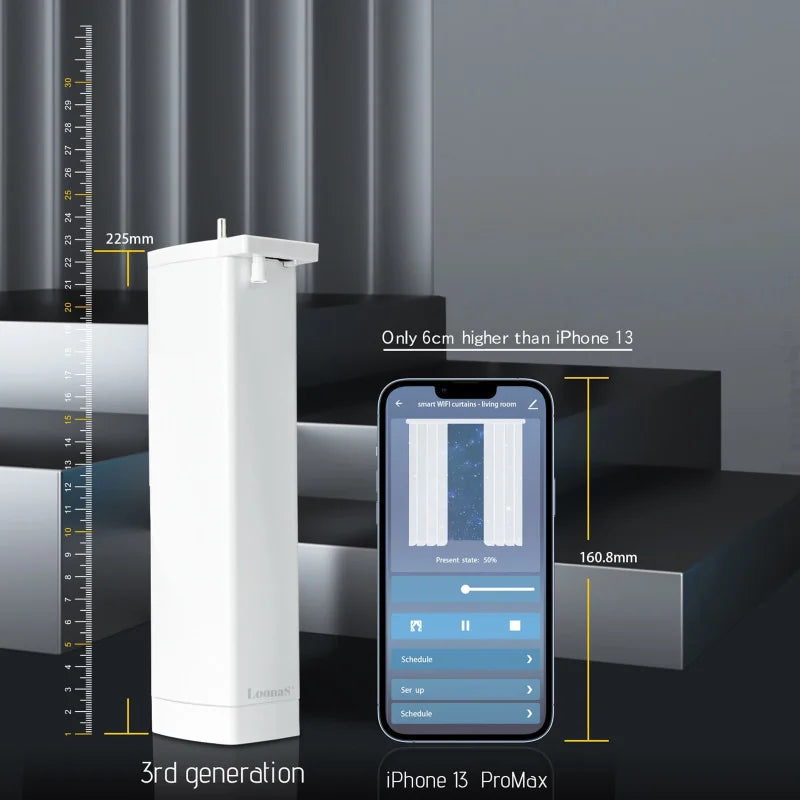 Smart WiFi Electric Curtain Automation with Google and Alexa Voice Control