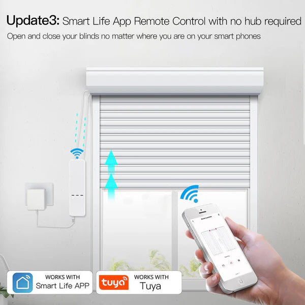 Smart Electric Curtain Control with Smart Home Automation, Google and Alexa Voice, App and Remote Control